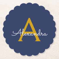 Nome do Monograma da Rapariga do Script Moderno Do
