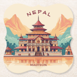 Porta-copo De Papel Nome e texto personalizados no Nepal
