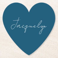 Nome Minimalista Moderno Elegante Plana Azul do Oc