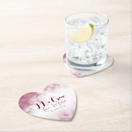 Porta-copo De Papel Nome Personalizado Chic Marble I Do Crew Casamento