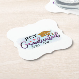 Porta-copo De Papel Nome pessoal Acabou de se formar em 2023