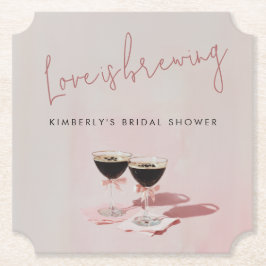 Porta-copo De Papel O Amor Está Fermentando Espresso Martini Chá de No