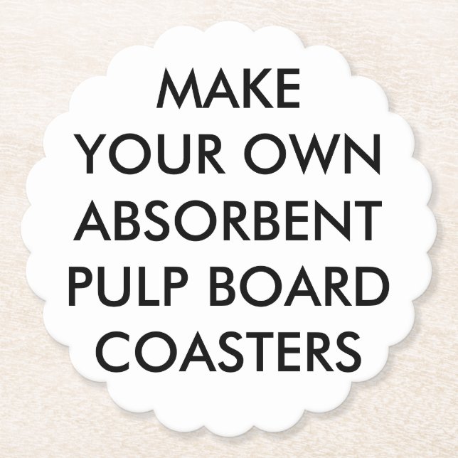 Porta-copo De Papel O costume personalizou portas copos absorventes (Frente)