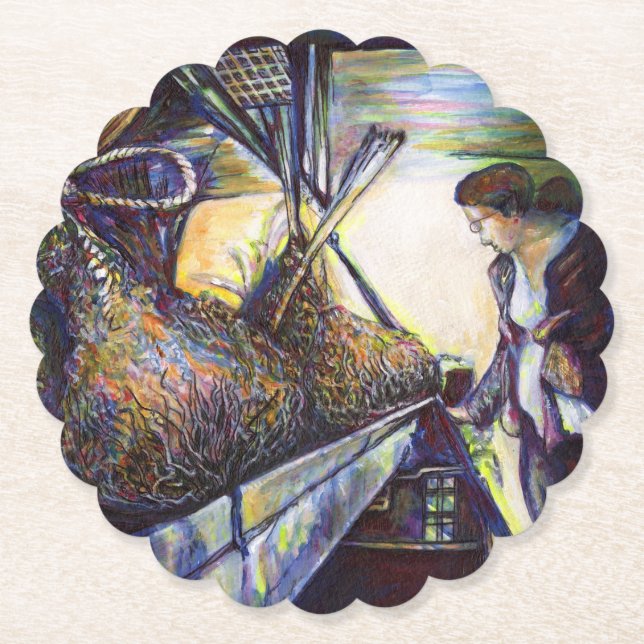 Porta-copo De Papel O destino da vida ferida (Frente)