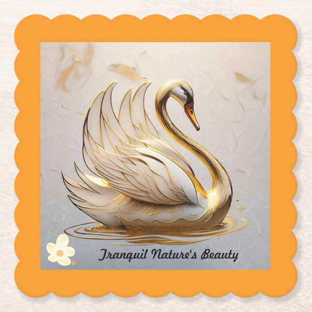 Porta-copo De Papel "O Domínio Pacífico de Swan" (Frente)