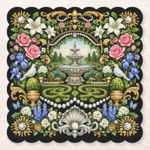 Porta-copo De Papel O Jardim Inspirado no Rei Sol de Versalhes