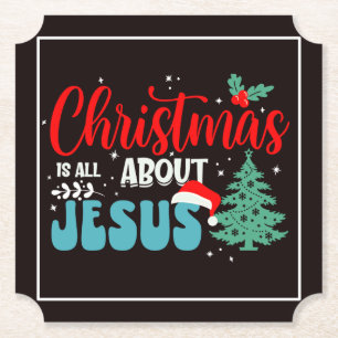Porta-copo De Papel O Natal é tudo sobre Jesus-43687