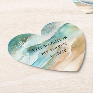 Porta-copo De Papel Oceano de praia