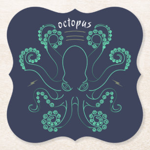 Porta-copo De Papel Octopus Cephalopod Tentáculos