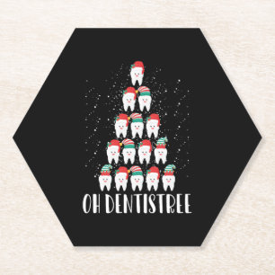Porta-copo De Papel OH Dentistree Engraçado Cirurgião dentário Xmas Od