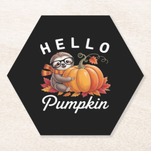 Porta-copo De Papel Olá Pumpkin - Folhas de outono bonitas Folhas de o