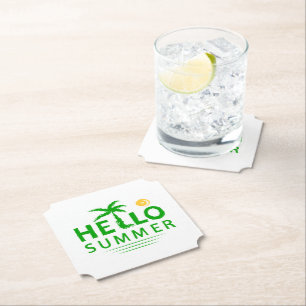 Porta-copo De Papel Olá Summer