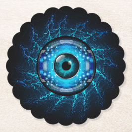 Porta-copo De Papel Olho do Circuito Cibernético