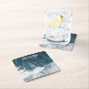 Porta-copo De Papel Ondas oceânicas em queda