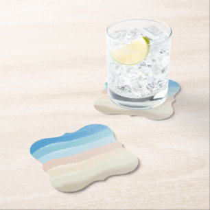 Porta-copo De Papel Ondas Salgadas da Linha Costeira