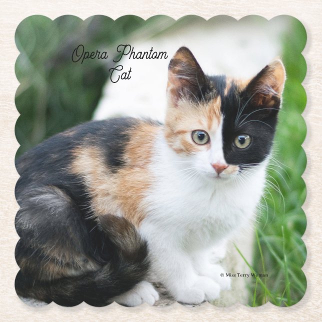 Porta-copo De Papel Ópera - Fantasma (Frente)