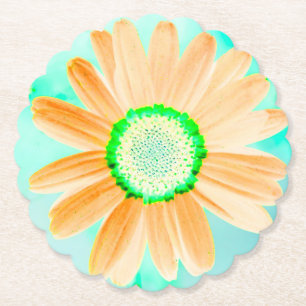 Porta-copo De Papel Orange Fantasy Daisy Paper Porta copos