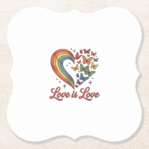 Porta-copo De Papel Orgulho Borboleta Coração Amor É Amor Camisa Desig