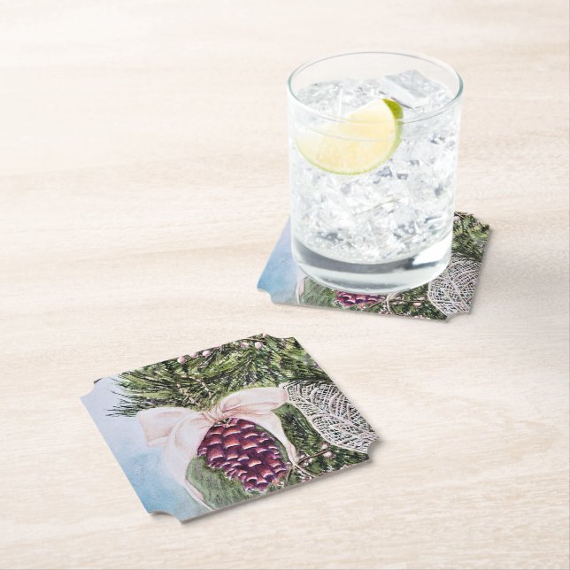 Porta-copo De Papel Ornamento de Pinheiro de Natal (Insitu)