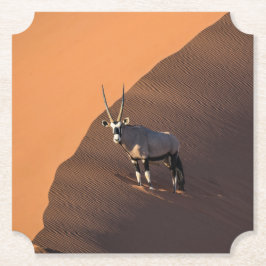 Porta-copo De Papel Oryx na borda, Namíbia