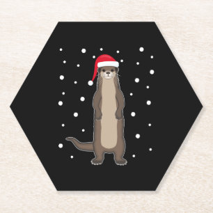 Porta-copo De Papel Otter Sea Otter Animais de Natal Dotados Ideia