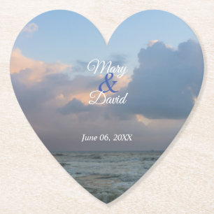 Porta-copo De Papel Ouça O Casamento De Ondas