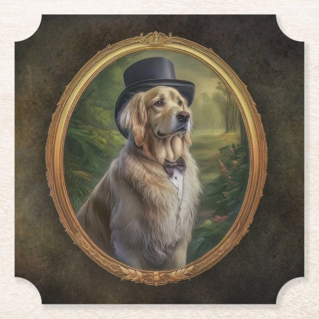 Porta-copo De Papel Ouro de Idade Gildida (Frente)