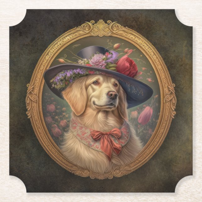 Porta-copo De Papel Ouro de Idade Gildida (Frente)