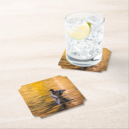 Porta-copo De Papel Ouro de um lago ouro