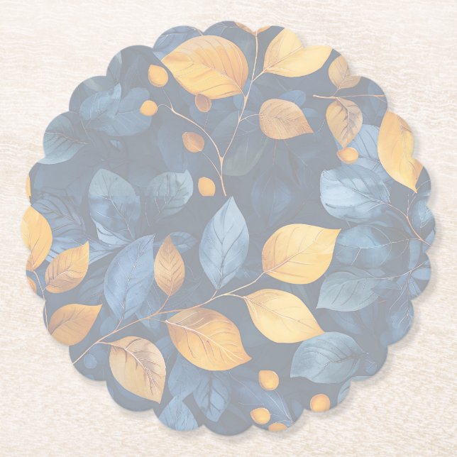 Porta-copo De Papel Ouro Foliage Sonha Natureza de outono Beleza (Frente)