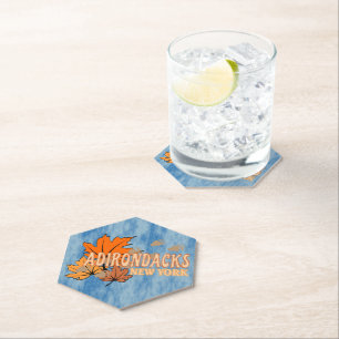 Porta-copo De Papel Outono Nos Adirondacks com Folhas de Queda Urso Tr