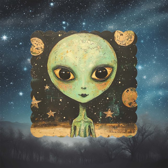 Porta-copo De Papel OVNI Alien  (Criador carregado)