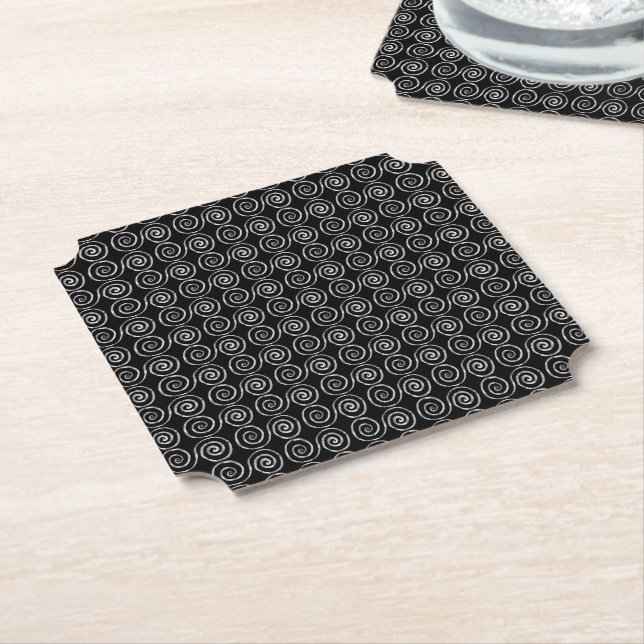 Porta-copo De Papel Padrão Celta de Espiral Dupla (Angular)