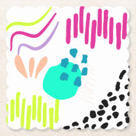 Porta-copo De Papel Padrão de Abstrato colorida moderno.