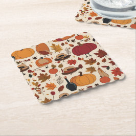 Porta-copo De Papel Padrão de Ação de Graças