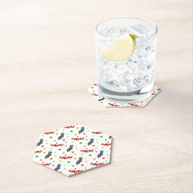 Porta-copo De Papel Padrão De Berries, Morango, Amorango, Fruta (Insitu)