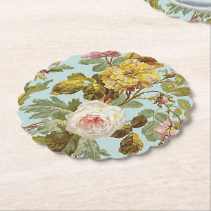 Porta-copo De Papel Padrão de Flor Rosa Rosa Rosa Rosa Rosa, Na moda 