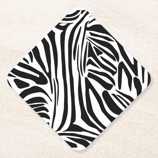 Porta-copo De Papel Padrão de zebra (Frente)