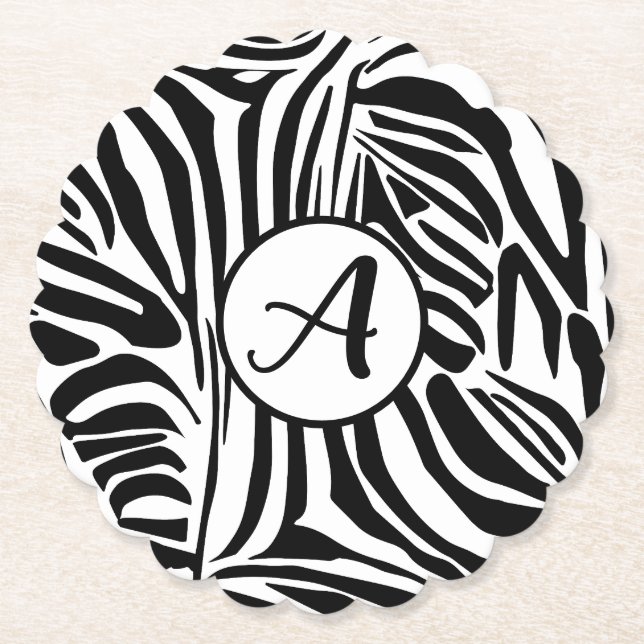 Porta-copo De Papel Padrão de Zebra (Frente)