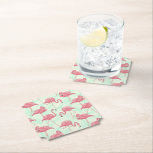 Porta-copo De Papel Padrão Flamingo Pink Elegante de Chic