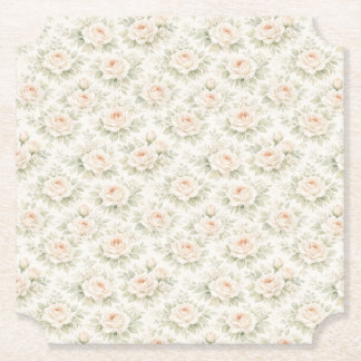 Porta-copo De Papel Padrão Floral Nupcial