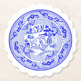 Porta-copo De Papel Padrão Willow Azul [1912]