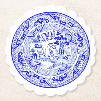 Porta-copo De Papel Padrão Willow Azul [1912]