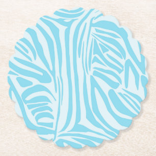 Porta-copo De Papel Padrão Zebra Azul