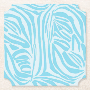 Porta-copo De Papel Padrão Zebra Azul