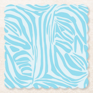 Porta-copo De Papel Padrão Zebra Azul