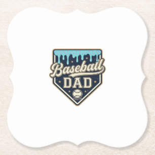 Porta-copo De Papel Pai de Beisebol Desenho Vintagem Placa Caseira Got