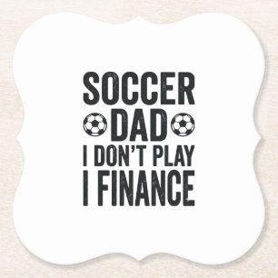 Porta-copo De Papel Pai de Futebol Eu Não Jogo Eu Financio Camiseta Vi