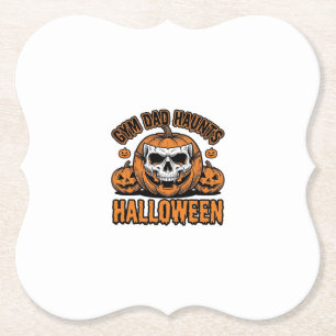 Porta-copo De Papel Pai de Ginástica Halloween Abóbora Vintage Caveira