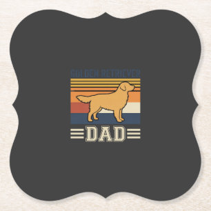 Porta-copo De Papel Pai Golden Retriever Cão Retro